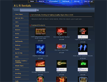 Tablet Screenshot of alnrentals.com